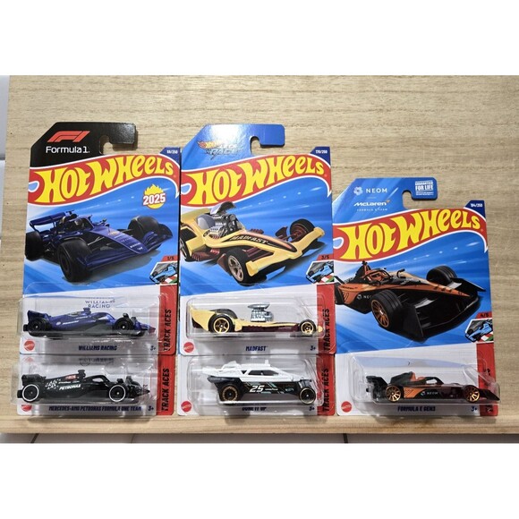Hot Wheels Lot Of Track Aces Series 5 pcs. Formula One - Picture 1 of 8